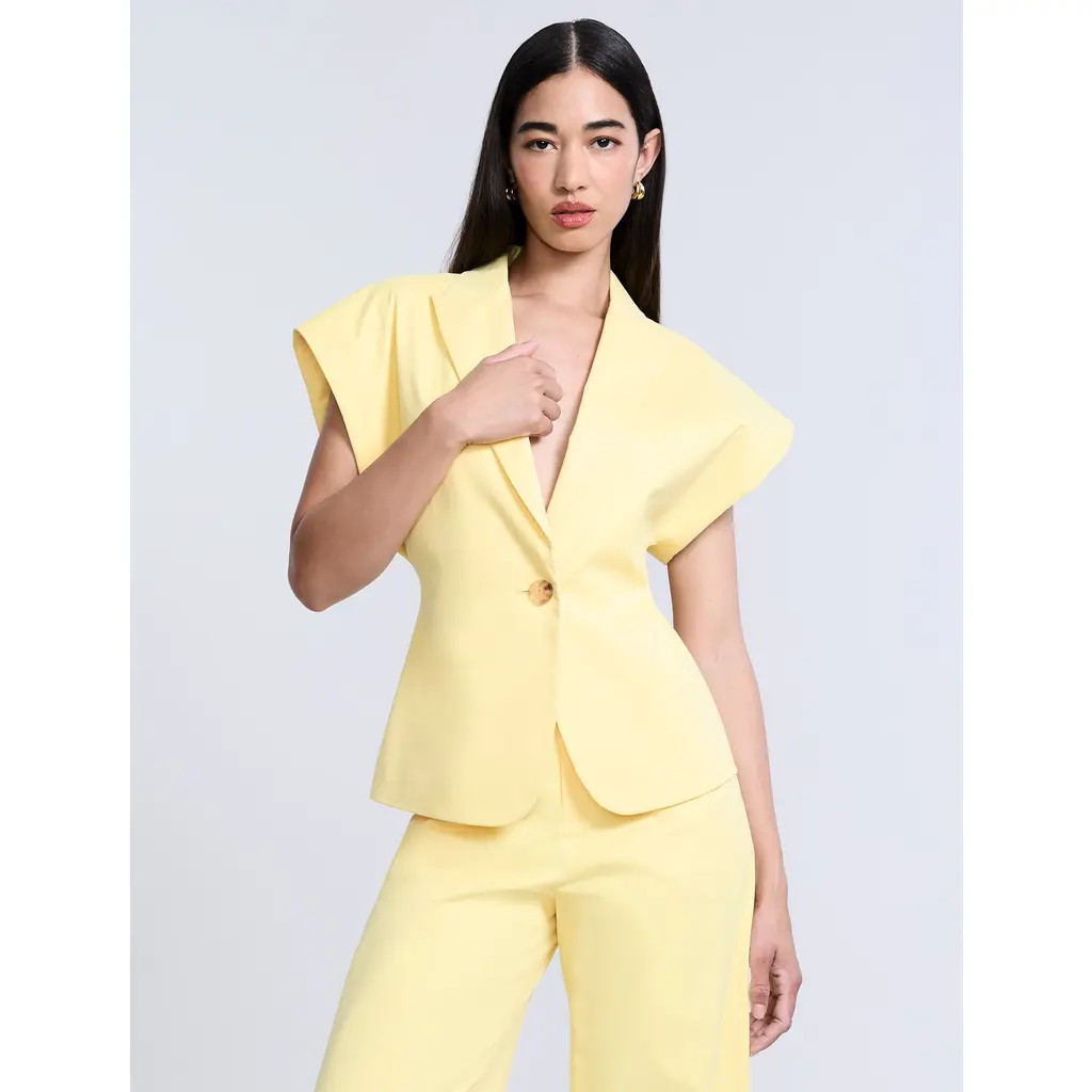 bcbg Twill Vest in Camomile at Nordstrom, Size 14 | Nordstrom