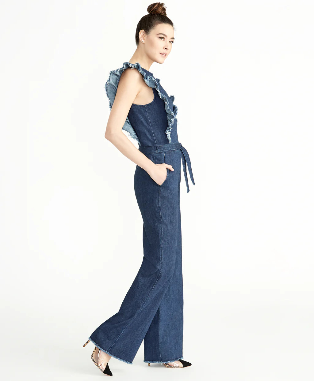 NIKITA RUFFLE JUMPSUIT | Rachel Roy