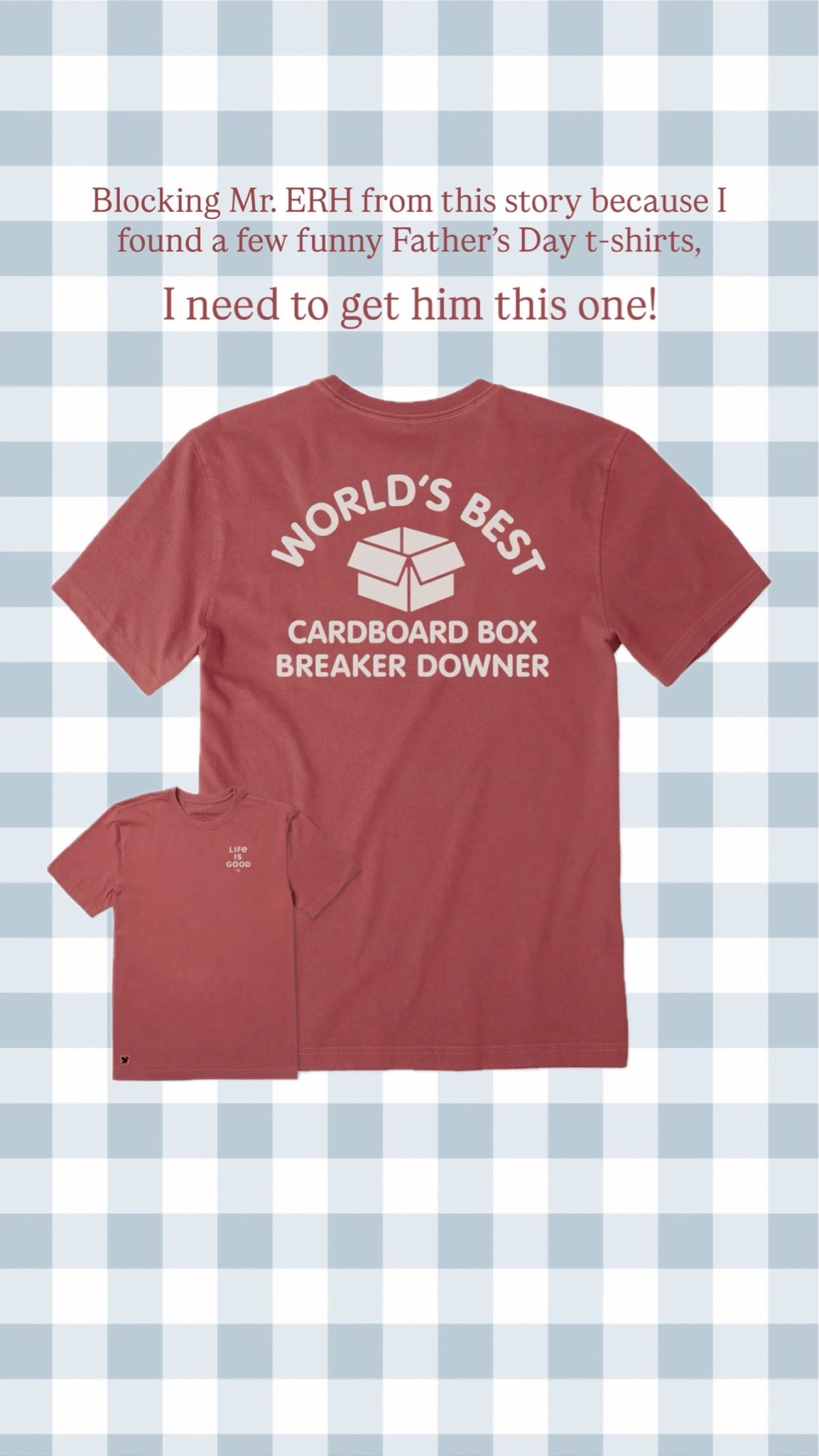 Funny Father’s Day t-shirts. I need to get Mr. ERH this one!

#LTKootd #LTKMens