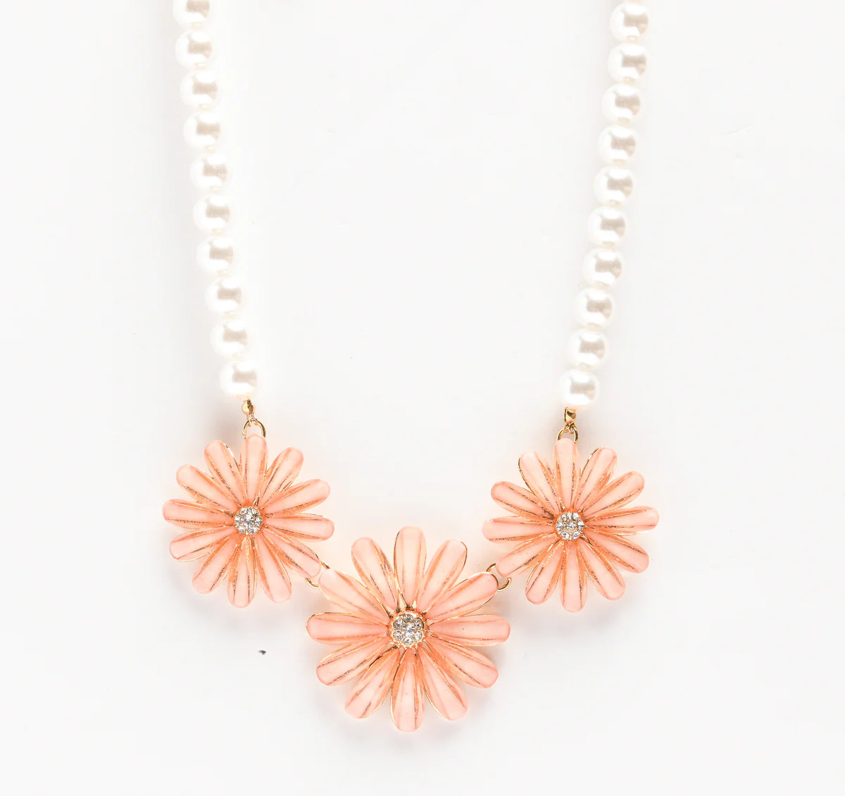ANNE KLEIN DS 16IN FLOWER PEARL NECK | Charming Charlie