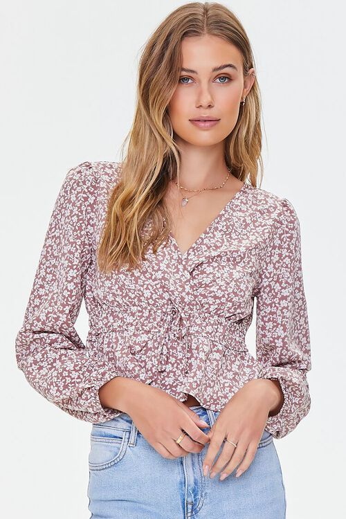 Ditsy Floral Print Flounce Top | Forever 21 (US)