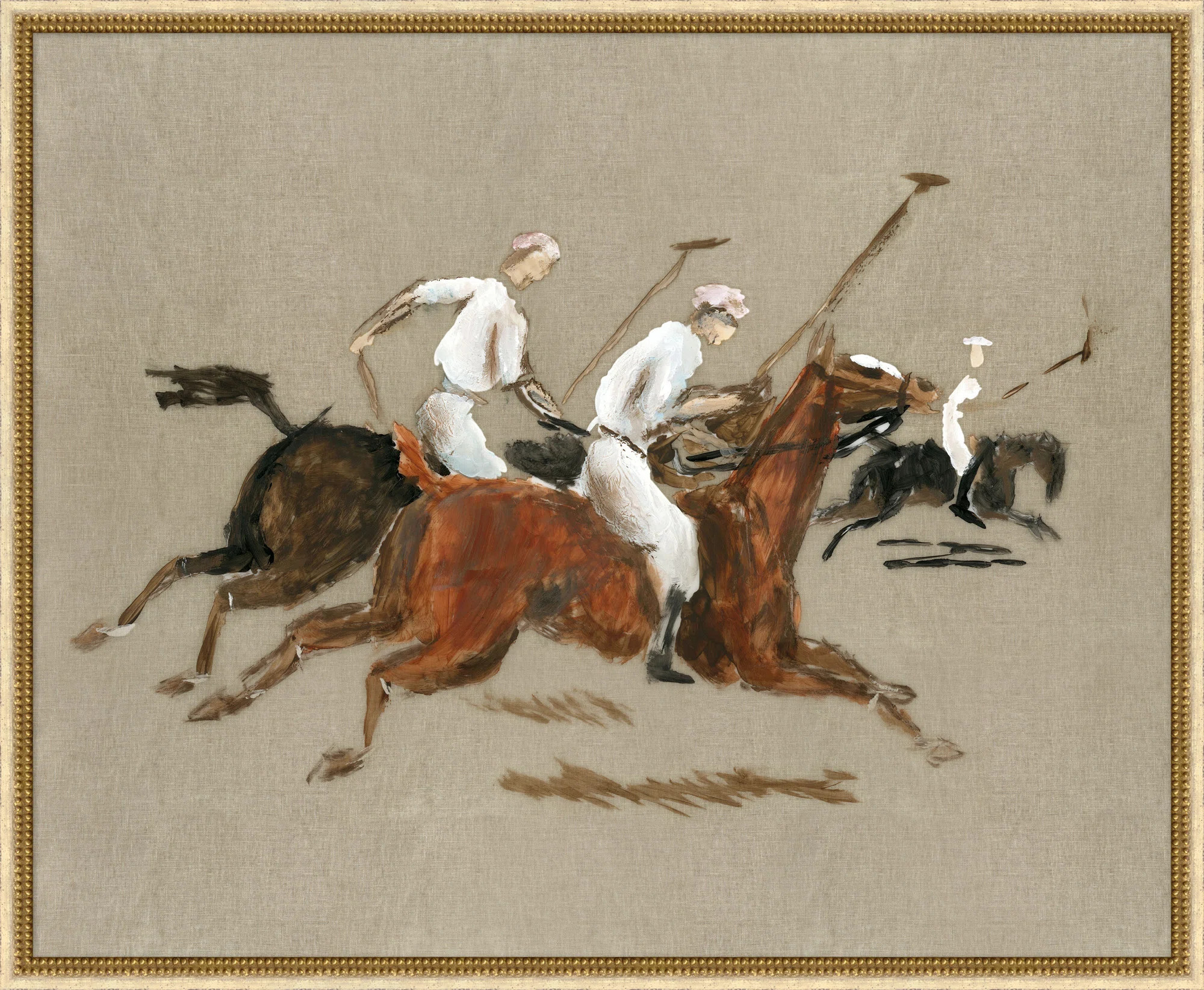 The Polo Match 3 Painting by Lillian August | Perigold