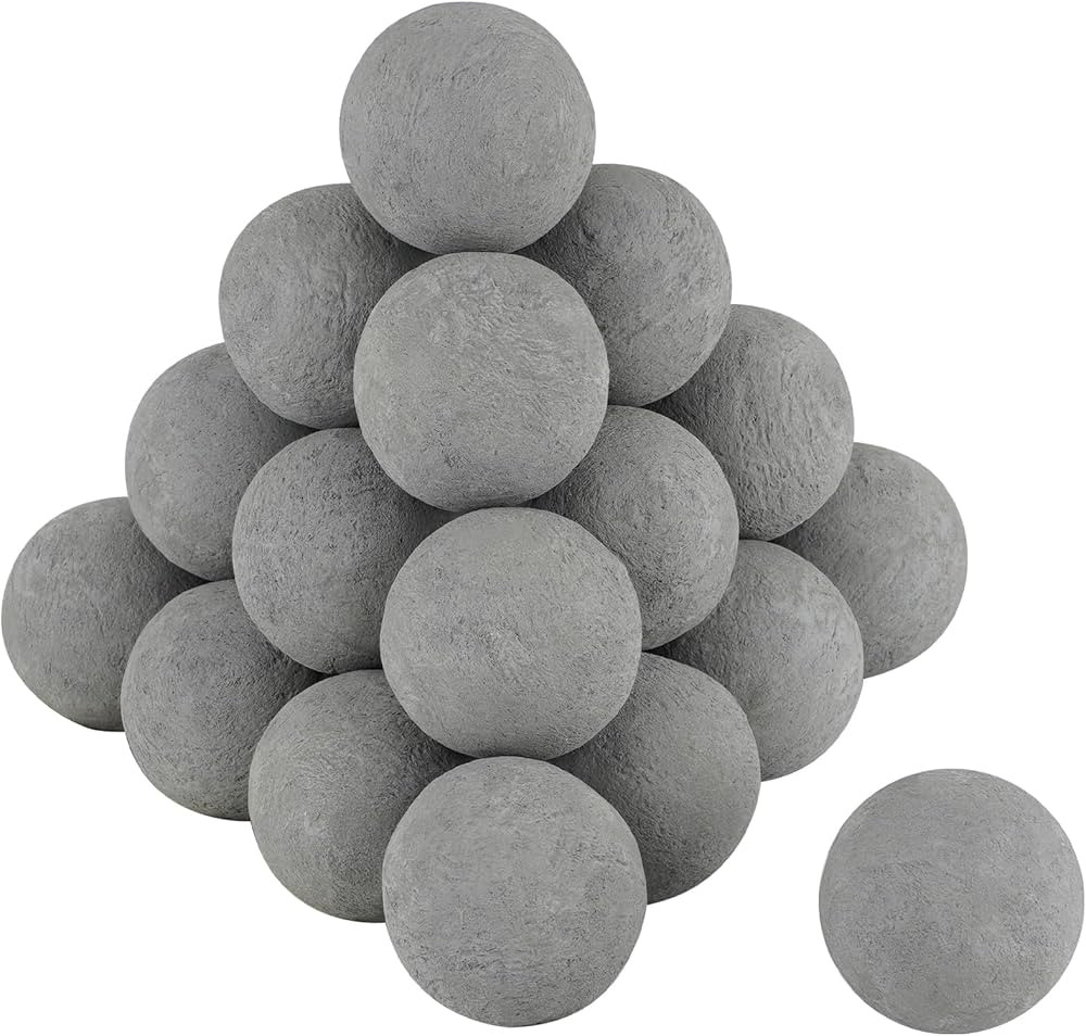 Skyflame 2" Fireplace Balls for Gas Fireplace, 25-Pack Round Fireball Set for Indoor/Outdoor Fire... | Amazon (US)