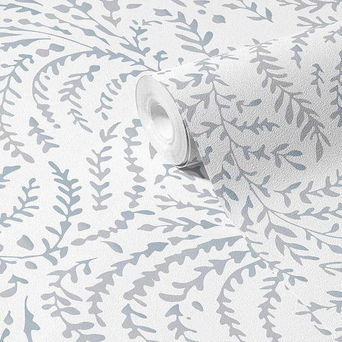 Peel and Stick Wallpaper Boho Wall Paper Peel and Stick Modern Watercolor Blue Wallpaper for Bedr... | Amazon (US)