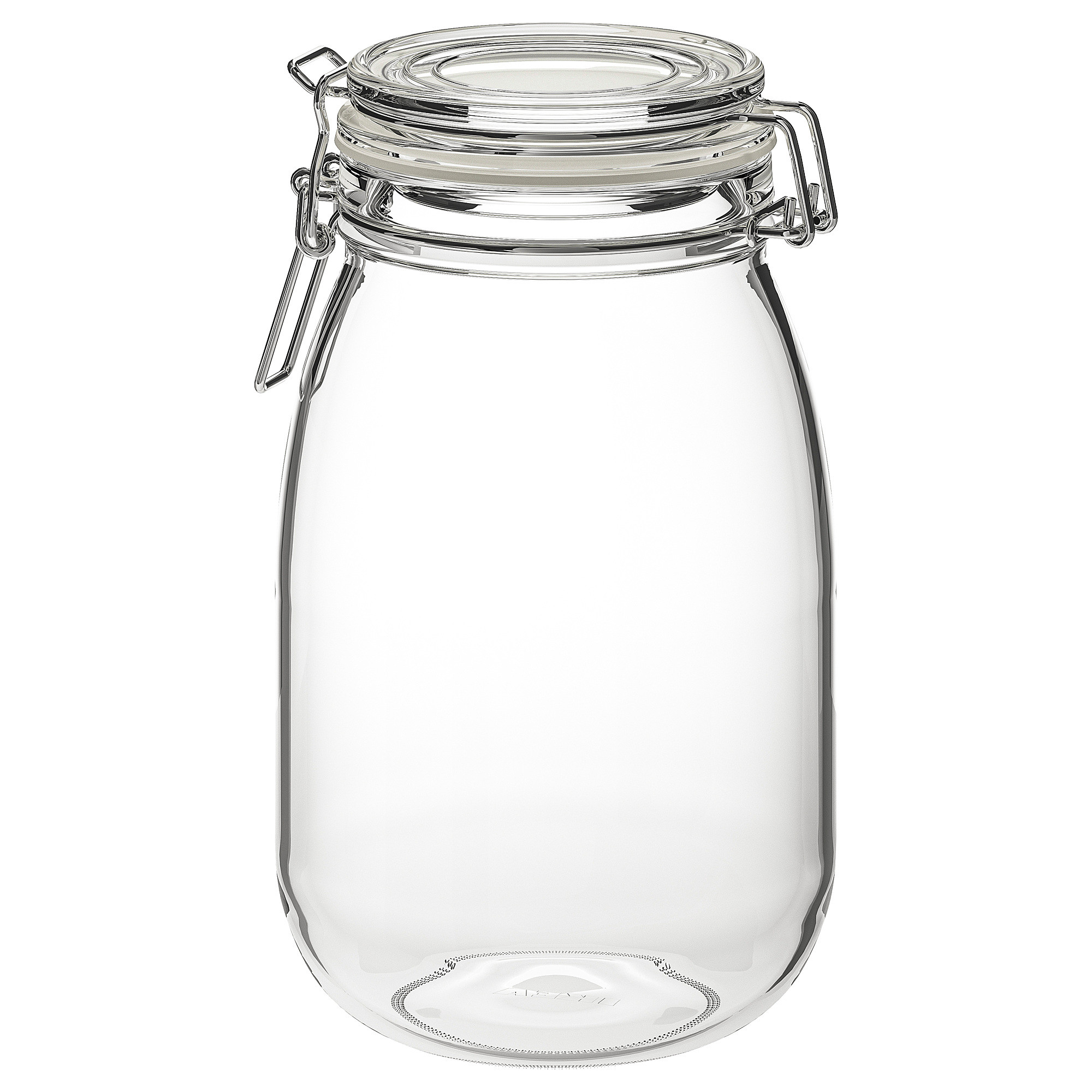 KORKEN Jar with lid, clear glass, 1.9 qt | IKEA US