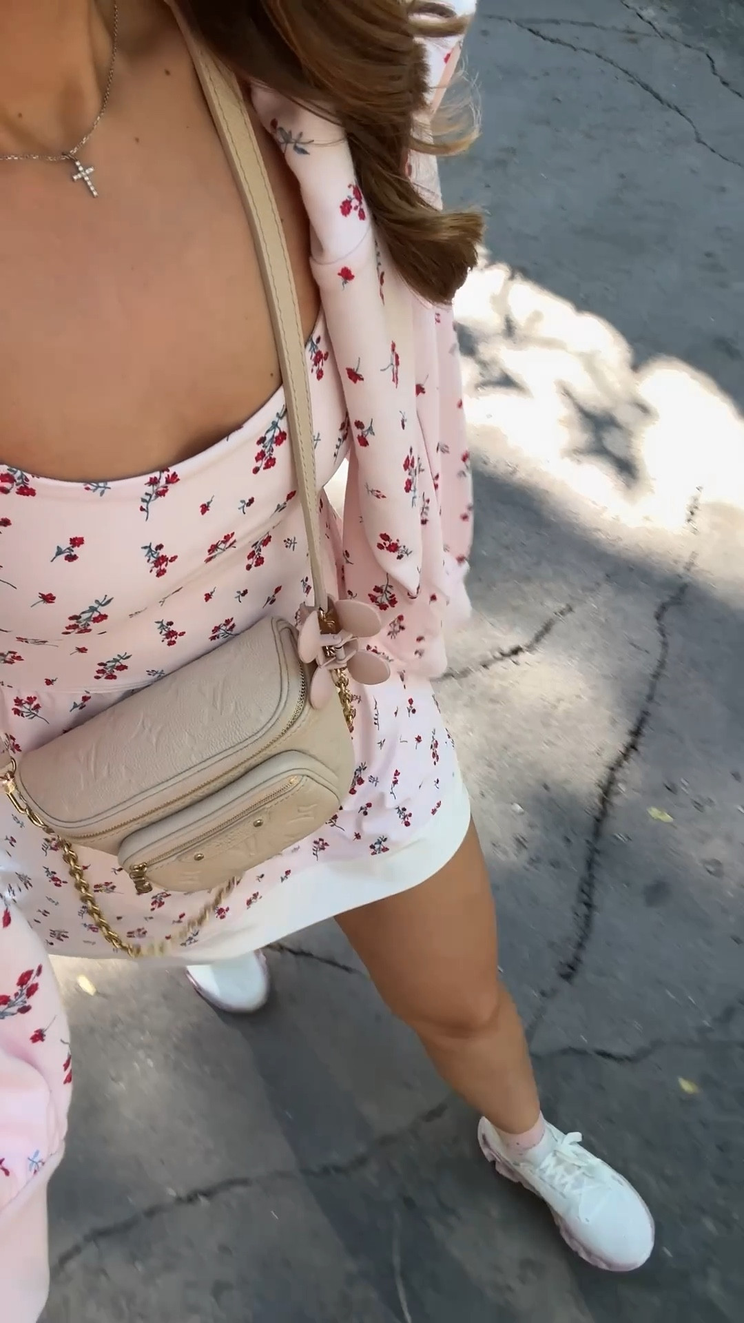 Target floral athletic dress with drop-down shorts in XS. Target floral pullover sweatshirt in XS. My Disney outfit! Spring activewear. Spring Athleisure. Casual outfit. Mom outfit. Bombas sparkle socks. On Cloudswift 4 running shoes are TTS. 

#LTKTravel #LTKActive #LTKootd