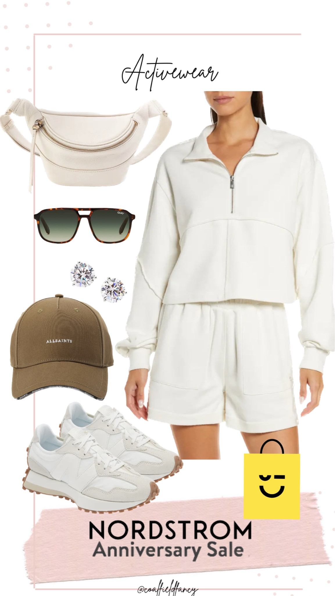 N sale 
Nordstrom Anniversary Sale Activewear
Neutral Matching set
Leather belt bag
Allsaints hat
Neutral new balance sneakers 

#LTKxNSale #LTKFitness