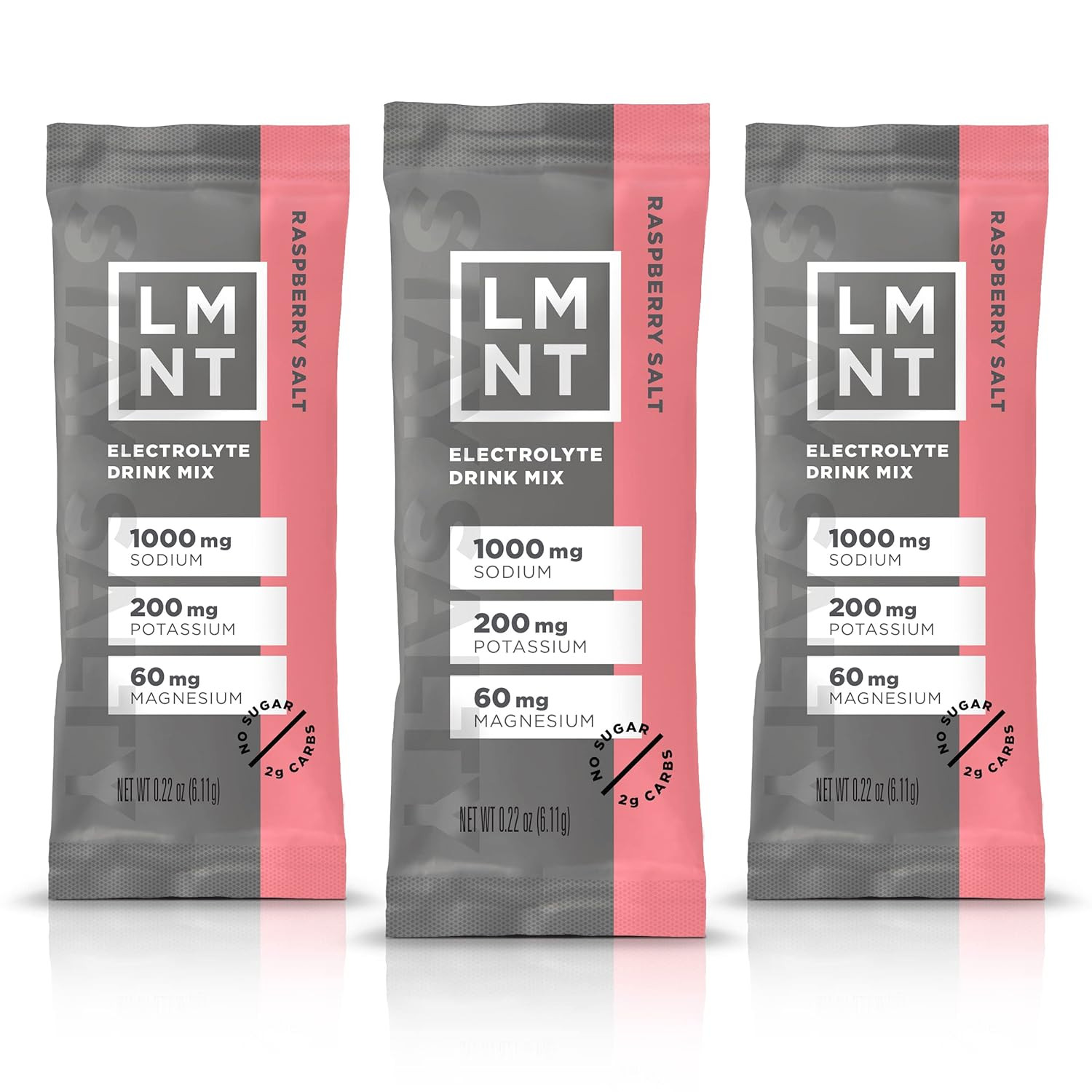 Drink LMNT Zero Sugar Electrolytes - Raspberry Salt | Drink Mix | 30-Count | Amazon (US)