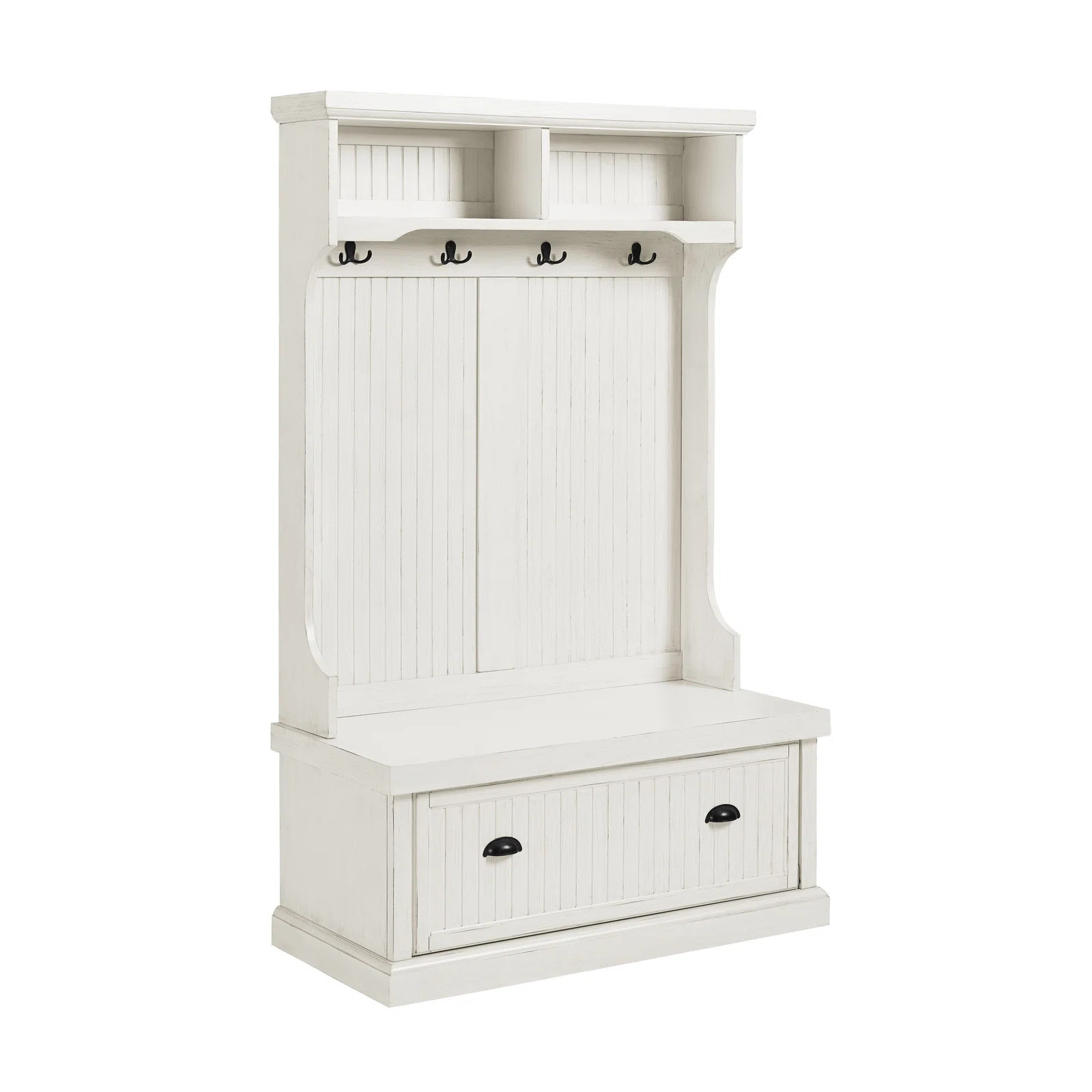 Seaside Hall Tree 40'' Wide with Bench and Shoe Storage | Wayfair North America