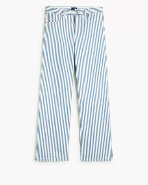 Striped wide-leg crop jean | J.Crew Factory