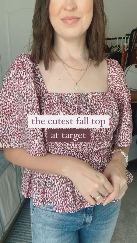 NEW Fall Top at Target 🎯🍁 

Wearing a size small!

#LTKSeasonal #LTKfindsunder50 #LTKmidsize