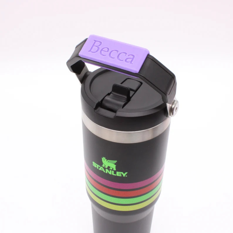 20oz and 30oz Stanley Iceflow Flip Straw Tumbler Nameplate Name Tag Customizable Personalized Gif... | Etsy (US)