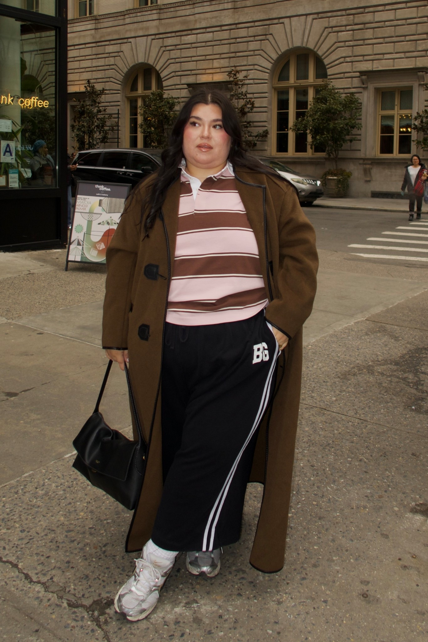 top:  XXL
bottoms: from @emmaarletta merch 
coat: rented from nuuly 3x 

#LTKPlusSize