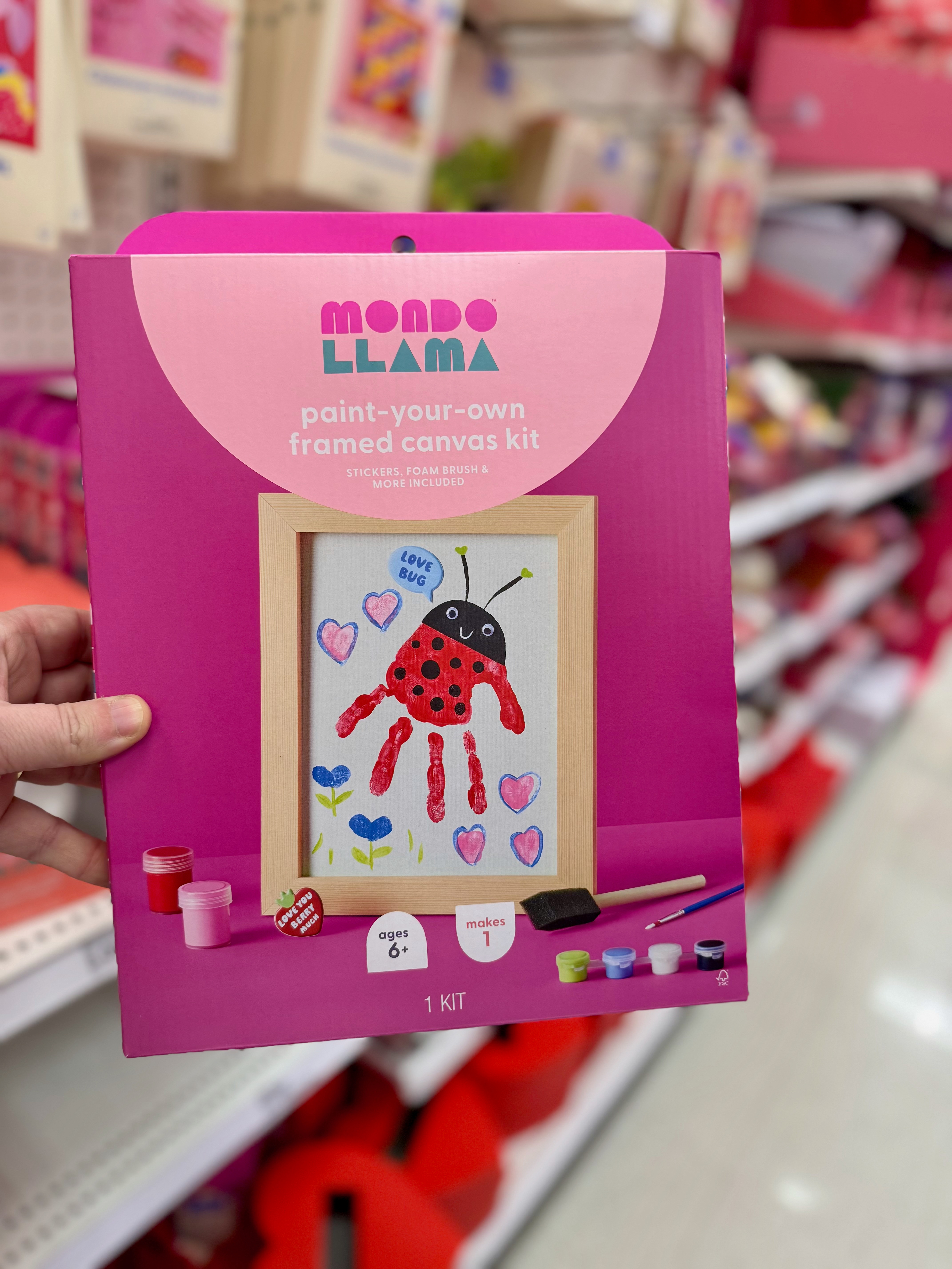 Get creative this Valentine’s Day! 🎨 This framed canvas painting kit has everything you need for a fun, hands-on activity. Perfect for kids, couples, or a cozy craft night at home—make your walls pop with love! 💖 

 