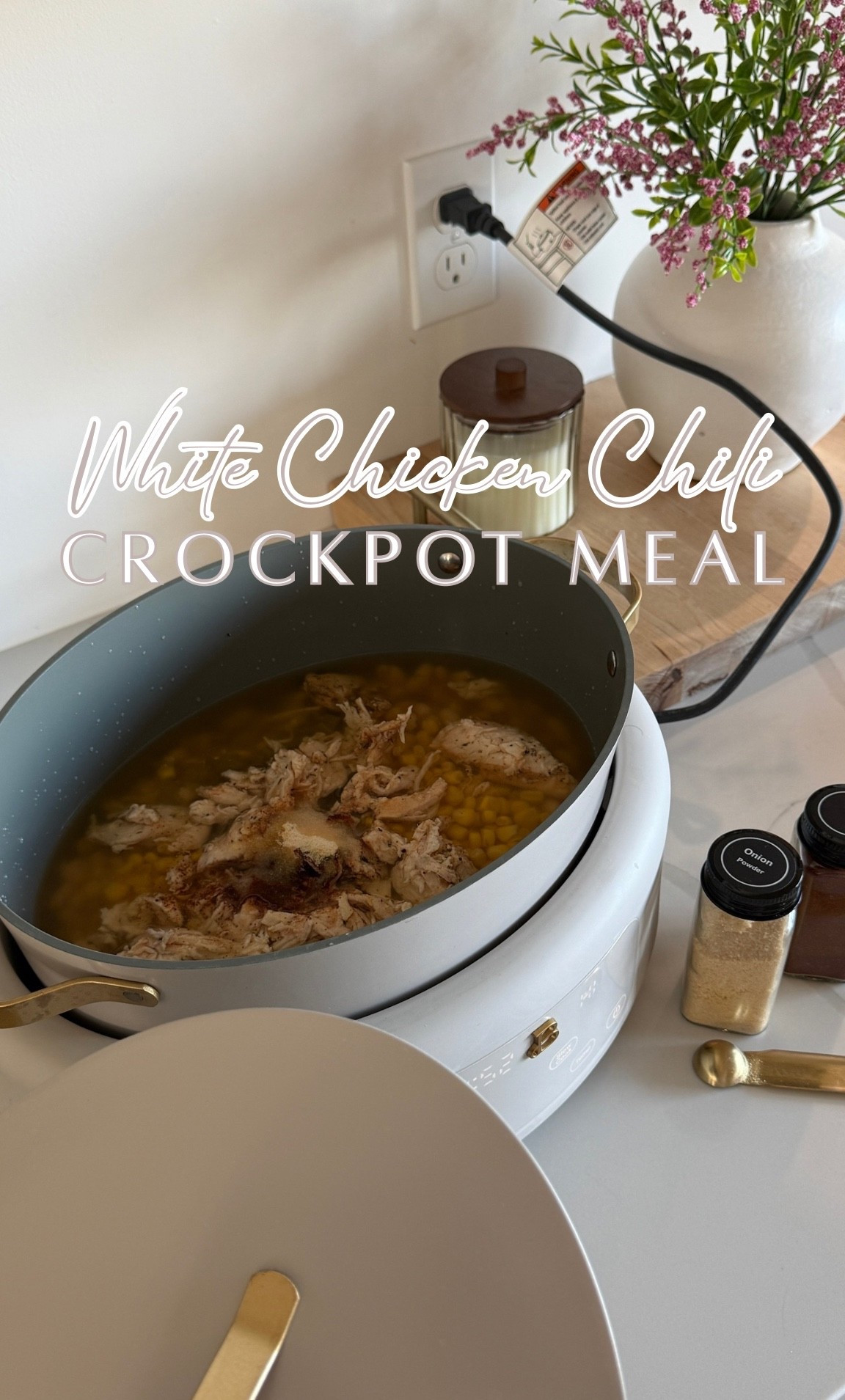 Making a crockpot white chicken chili for dinner tonight. Add some honey butter cornbread and it’s so easily one of my favorite meals! This crockpot has really elevated the crockpot game - it’s gorgeous and I don’t hate it sitting on the counter all day. 😊



#LTKdayinmylife #LTKmomlife #LTKfoodie