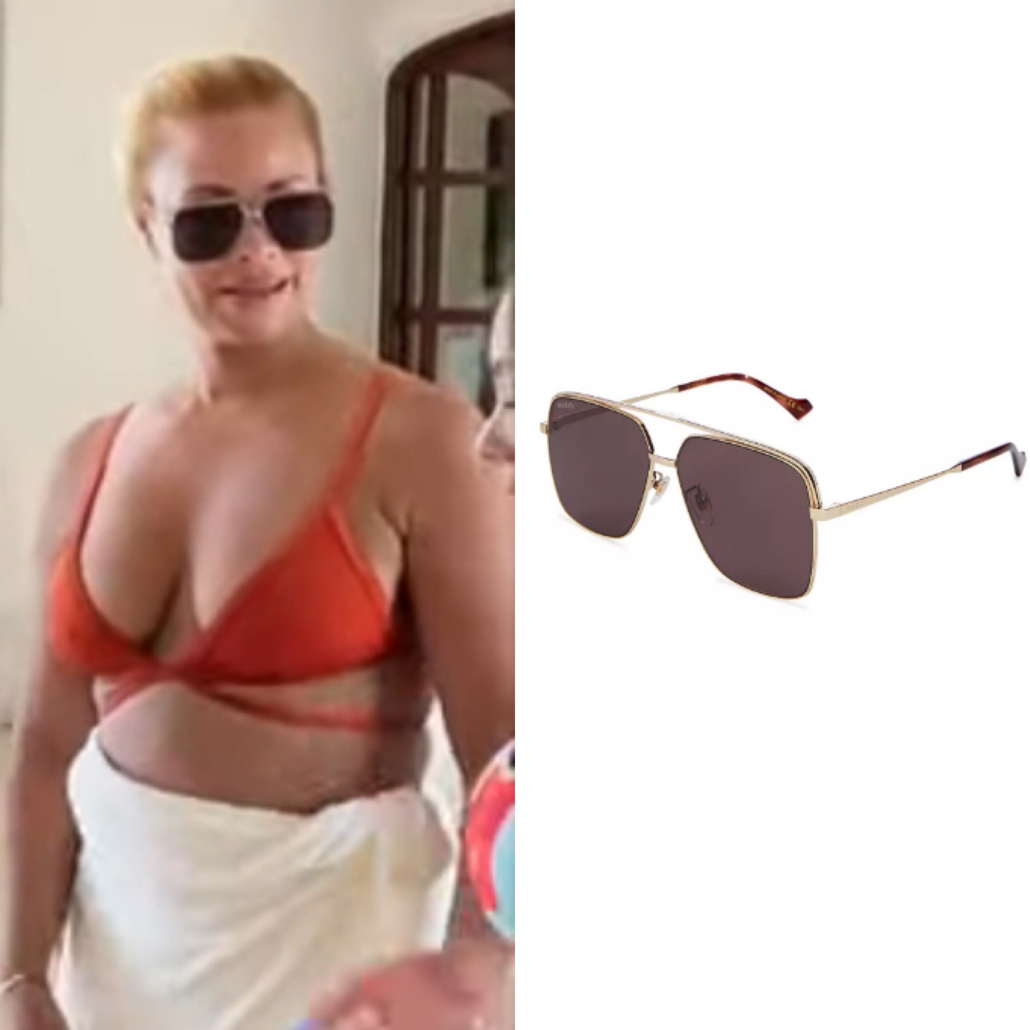 Gizelle Bryant’s Black Pilot Sunglasses