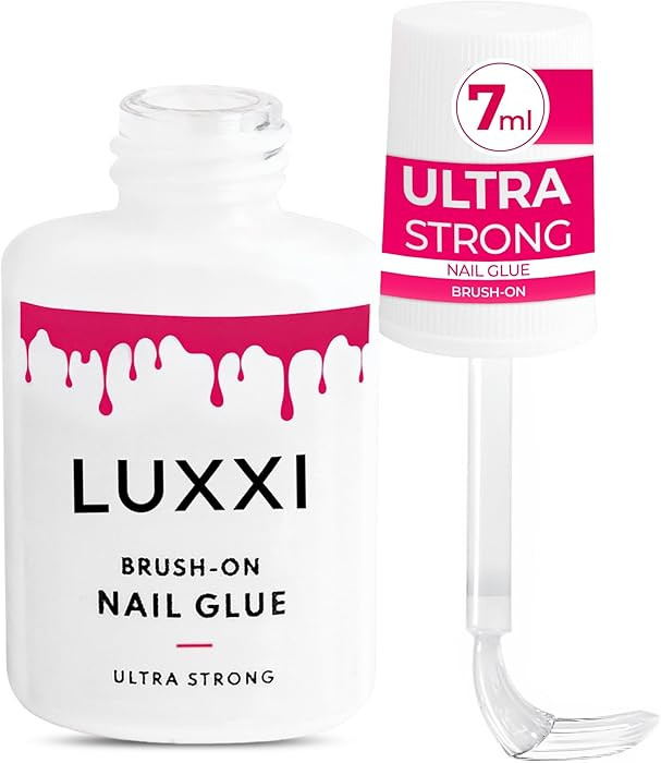 LUXXI Super Strong Brush On Nail Glue for Press On Nails | Best Extra Strength Nail Glue for Long... | Amazon (US)