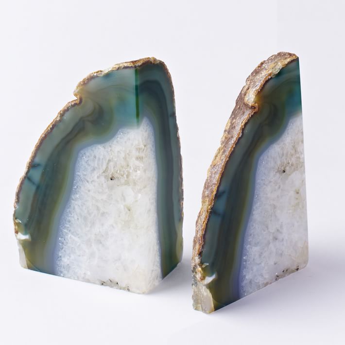 Agate Stone Bookends | West Elm (US)