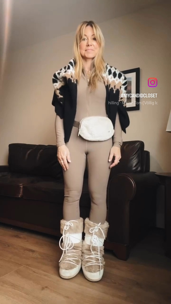 One piece ski bodysuit for ski and apres ski  

#LTKActive #LTKTravel #LTKgrwm