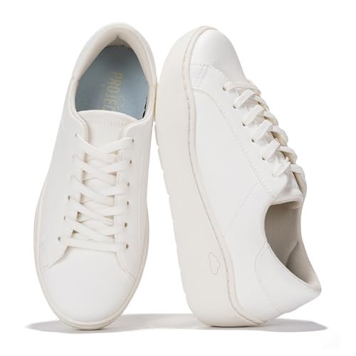 Project Cloud Platform Sneakers for Women – Lightweight Womens Sneakers with Memory Foam Insole – Non Slip Lace-Up Womens Shoes – Perfect Summer Shoes for Women 2026 (Bossy, Whit, 10) White | Amazon (US)