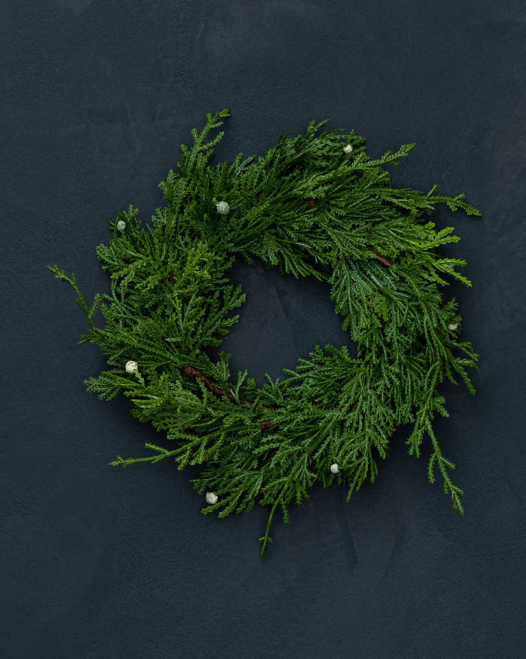 8" Faux Juniper Wreath | McGee & Co.