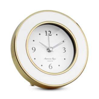 Addison Ross White Enamel Alarm Clock | Bloomingdale's Home | Bloomingdale's (AU)