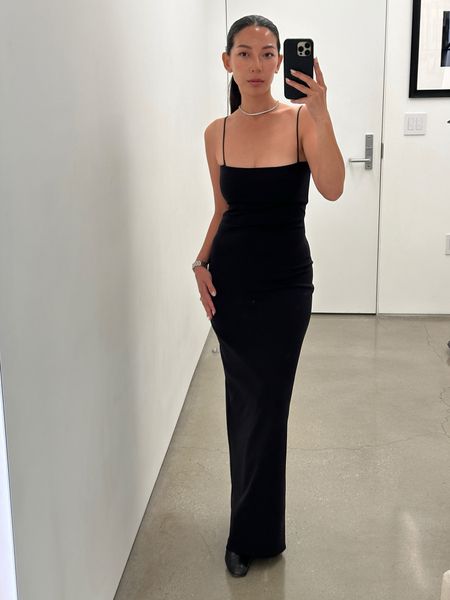 The perfect 90s, Kate Moss dress from The Row. I'm wearing an XS and it is so comfortable and figure-hugging, with slightly stretchy fabric. Straps are also removable for a strapless look 🌟 so worth the investment, especially for the typical price of designer shoes.

LBD, black dress, party dress, wedding guest dress

#LTKwedding #LTKstyletip #LTKFind