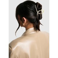 Womens Rhinestone Embellished Claw Clip - Gold - One Size | boohoo (US & Canada)