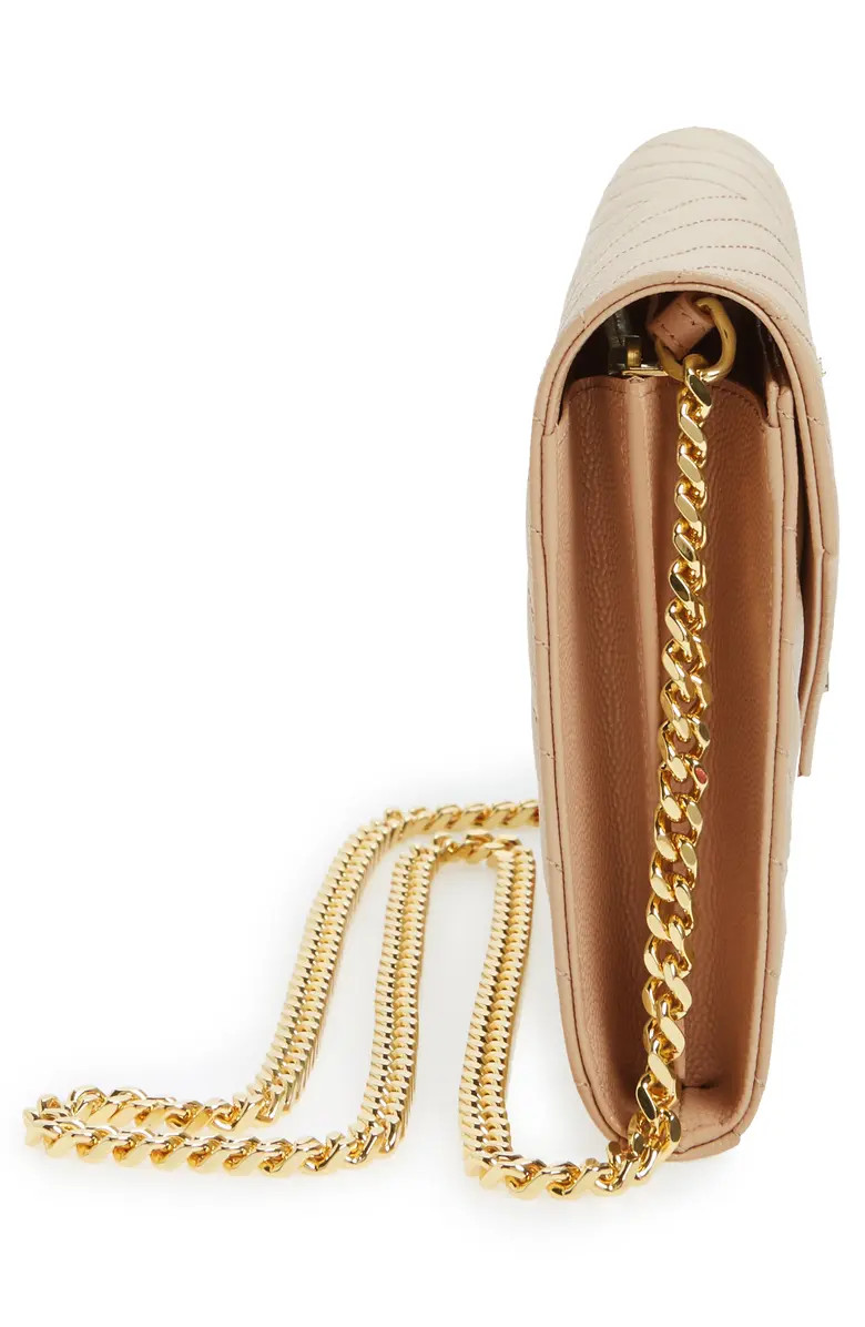 Cassandre Matelassé Leather Wallet on a Chain | Nordstrom