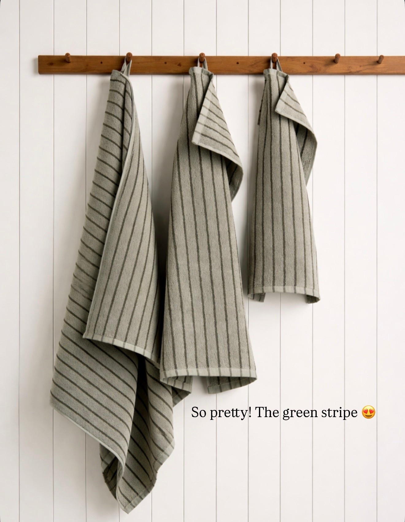 Obsessed with these green striped towels 😍

#LTKHome