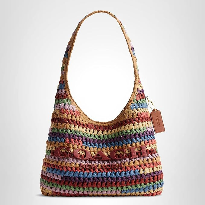 COACH Brooklyn Shoulder Bag 28 in Straw | Amazon (US)