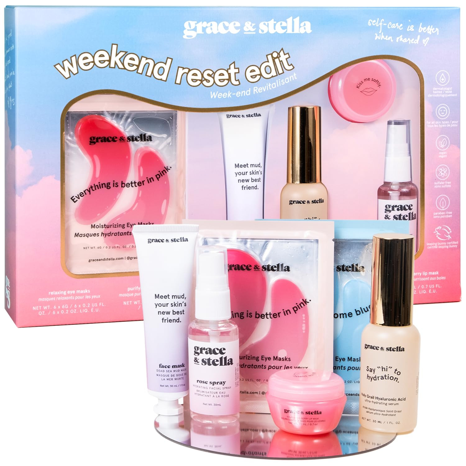 grace & stella Award Winning Mothers Day Gifts Bulk - Gifts for Women - Travel Size Toiletries wi... | Amazon (US)