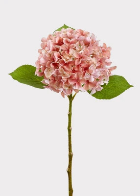 Mauve Pink Fake Hydrangea Flower - 17.5" | Afloral