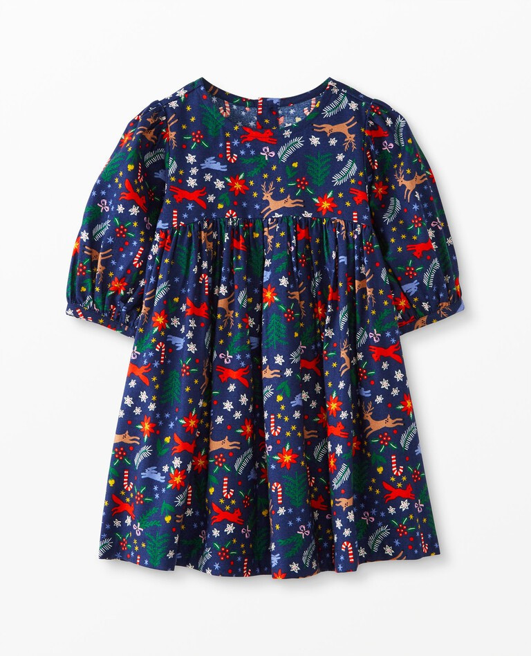 Print Flannel Dress | Hanna Andersson