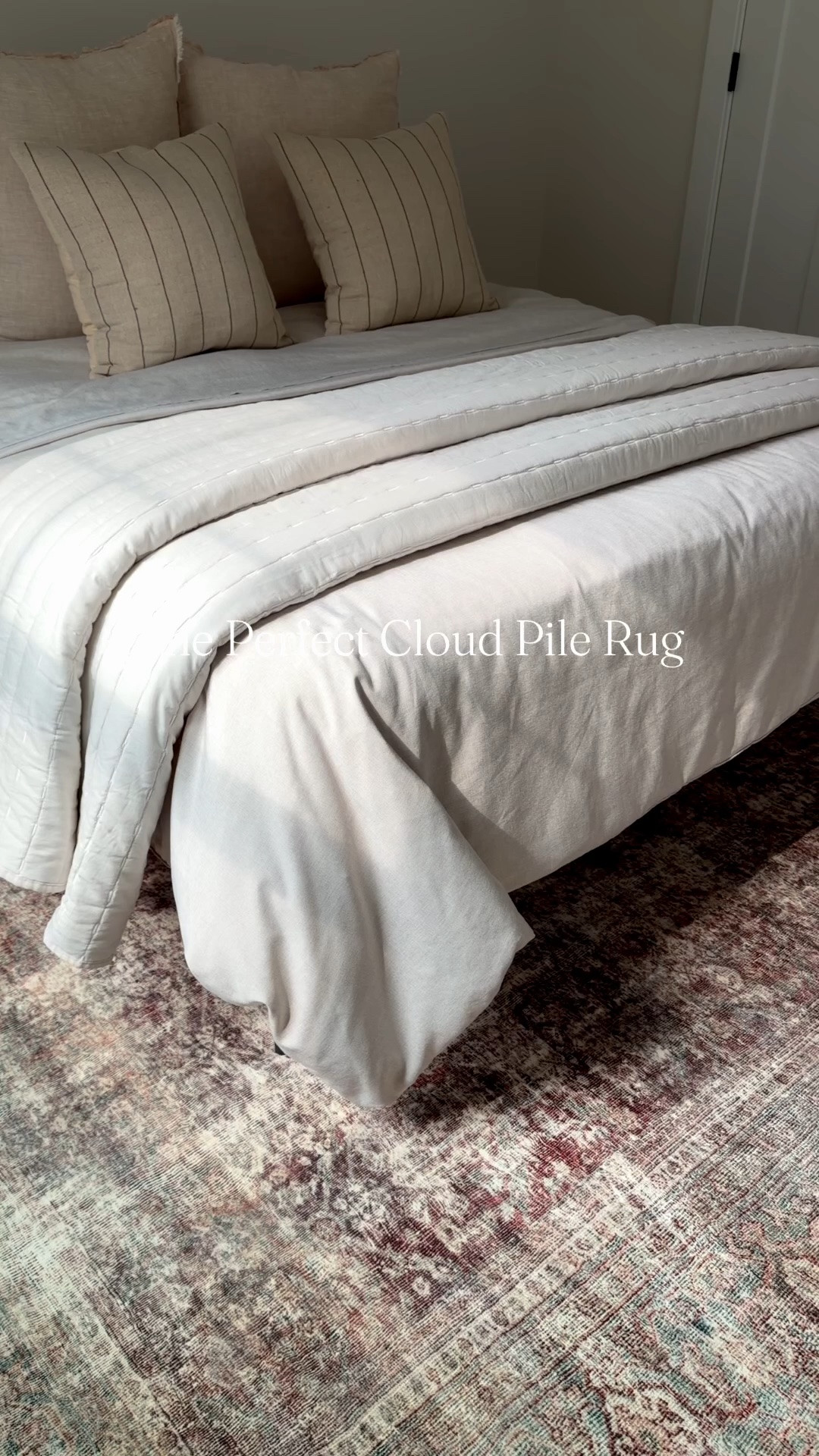 It’s amazing how one piece can instantly make a room feel warmer, softer, and so much more inviting. The subtle texture adds just enough interest while keeping the calm, timeless look I love. This is the new Cullen cloud pile rug in the color Brick/Lagoon. @joonloloi 


#rug #guestbedroom #homedecor #interiorstyling #sponsored

#LTKHome