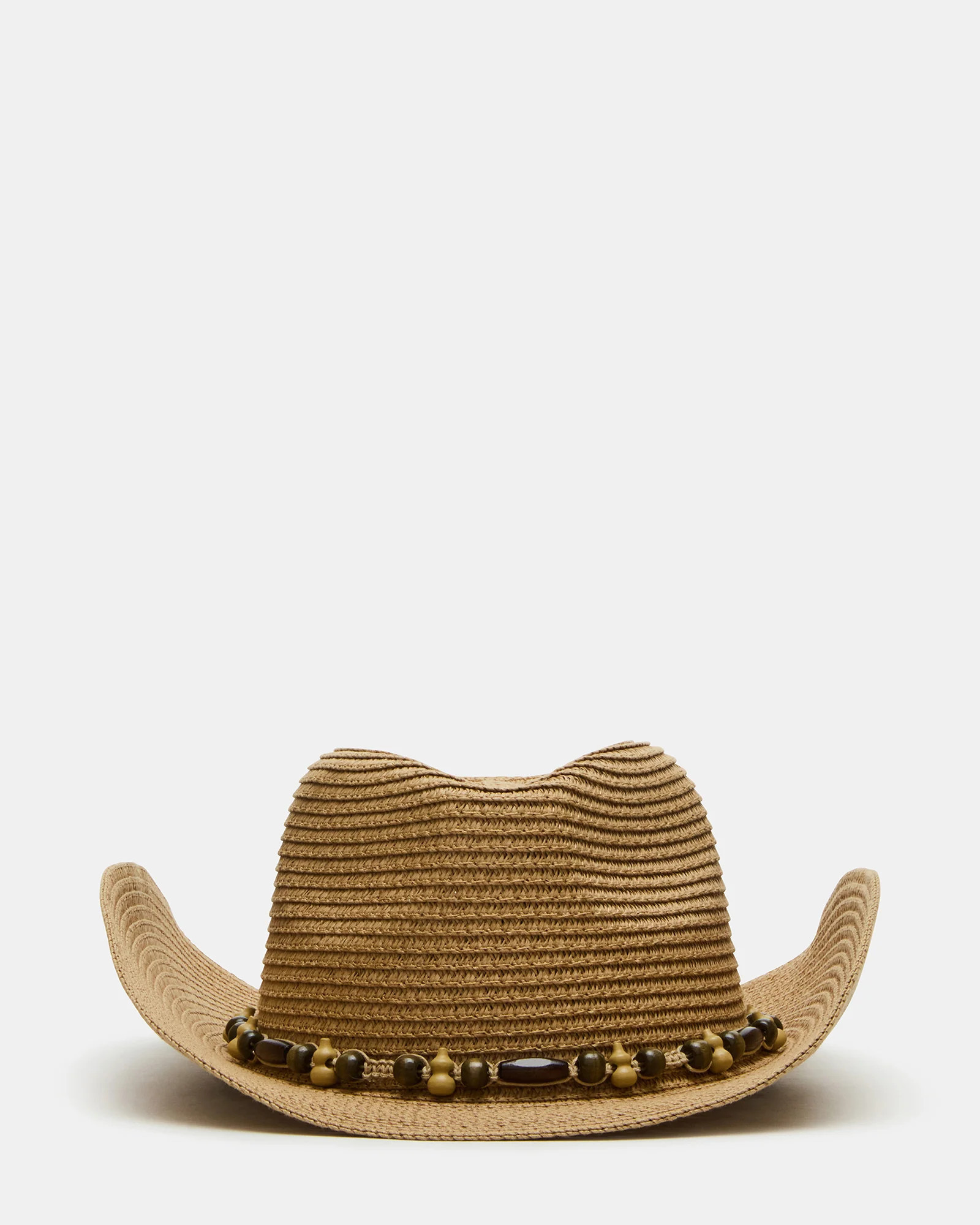 BEADED TRIM WESTERN HAT TAN | Steve Madden (US)