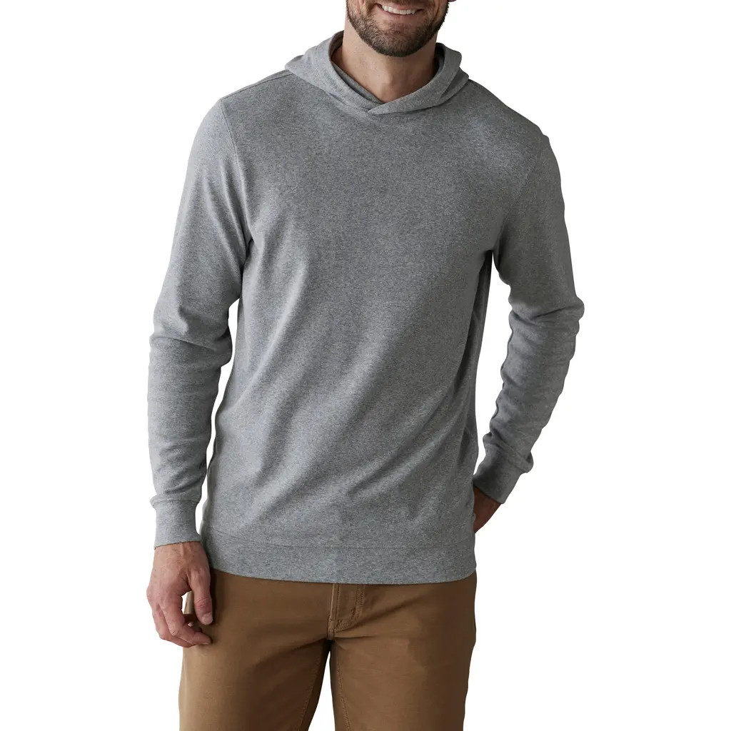 The Normal Brand Puremeso Essential Hoodie in Athletic Grey at Nordstrom, Size Xx-Large R | Nordstrom