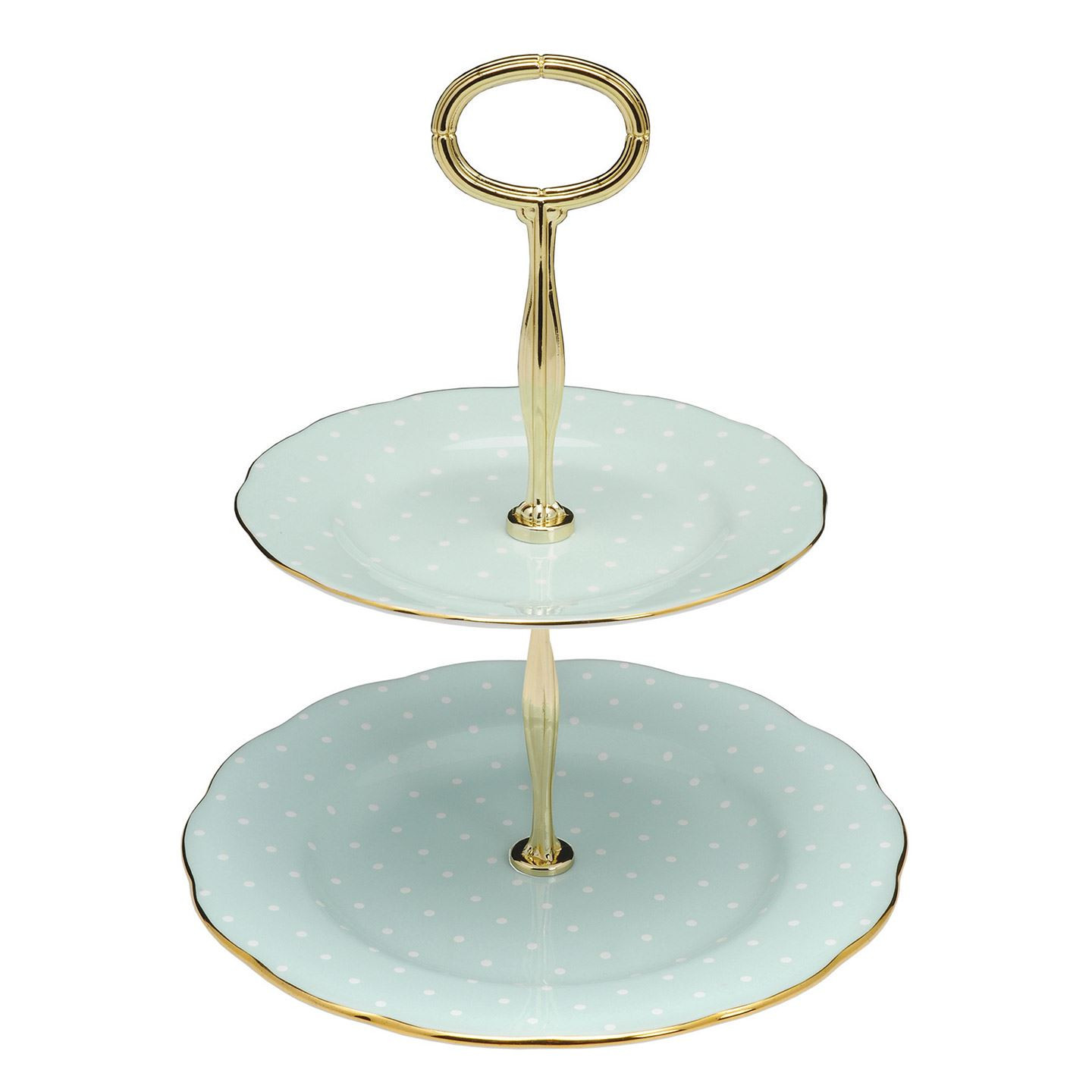 Royal Albert Polka Rose Vintage 2-Tier Cake Stand | Royal Albert | Wedgwood