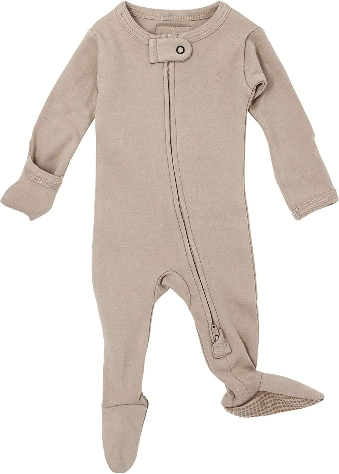 L'ovedbaby Girls' Organic Baby Zipper Footie | Amazon (US)