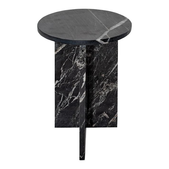 Angled Base Marble Side Table | West Elm (US)