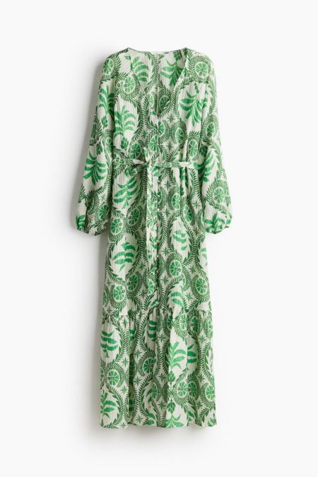 Palm print midi dress 

#LTKSeasonal #LTKfindsunder50 #LTKstyletip