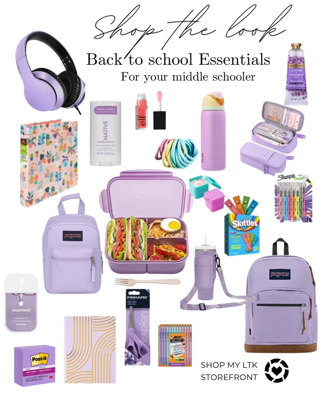 Shop my middle school daughters back to school essentials! She has a little bit of a theme going! 

Sign up for Jansport mailing list for 15% off and free shipping over $50. 



#LTKSaleAlert #LTKBacktoSchool #LTKFamily