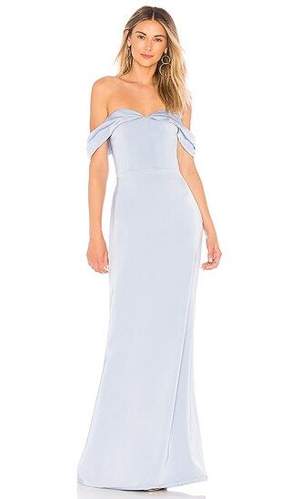 Lovers + Friends Hadid Gown in Baby Blue from Revolve.com | Revolve Clothing (Global)