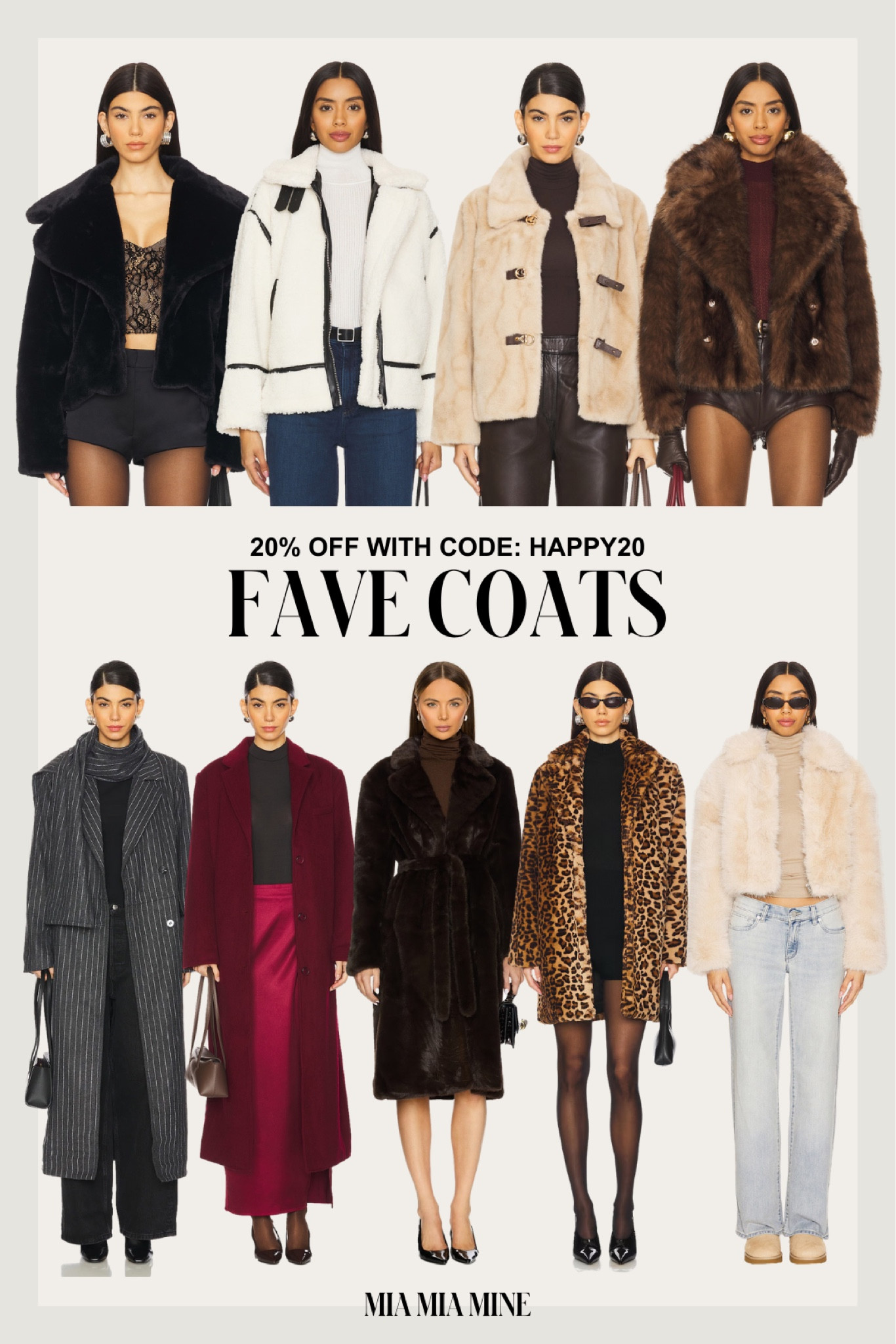 Revolve anniversary sale - save 20% off winter coats
Faux fur coat
Wool coat
Leopard print coat
Holiday gifts for her 

#LTKSeasonal #LTKSaleAlert #LTKFindsUnder100