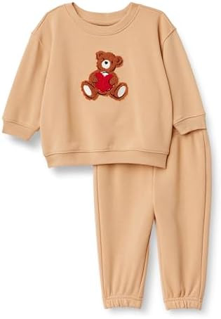 Amazon Essentials x Sofia Grainge Toddlers and Baby Boys' Sweatshirt and Sweatpant Set | Amazon (US)