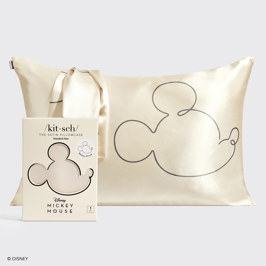 Kitsch x Mickey and Minnie Satin Pillowcase in Mr. Mouse | Kitsch