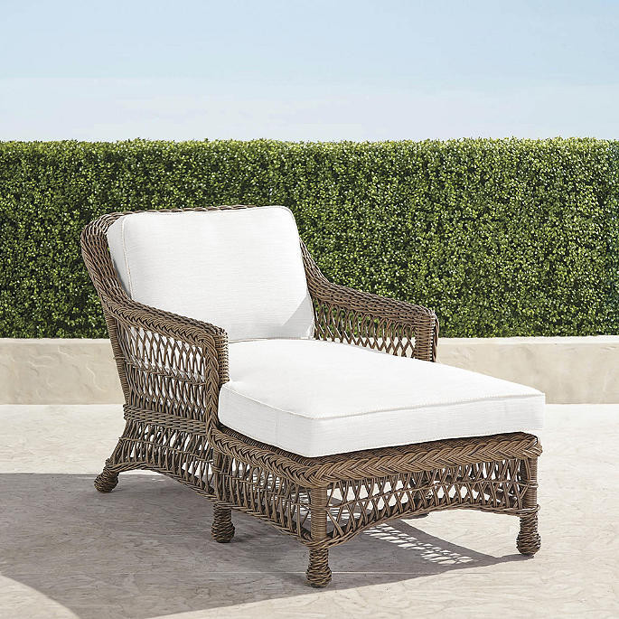 Hampton Chaise in Driftwood Finish | Frontgate | Frontgate