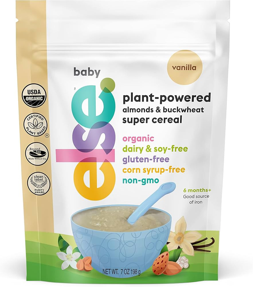 Else Nutrition Super Cereal For Babies 6 mo+, Made With Real Whole Plants for a Nutritionally Bal... | Amazon (US)