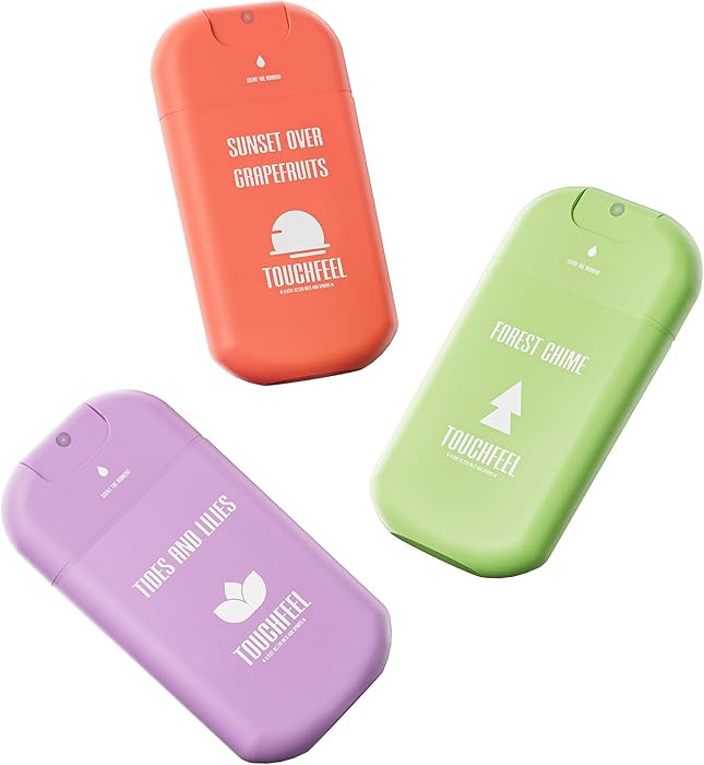 Power Mist Hand Sanitizer Spray, Scented Hydrating Hand Sanitizers Travel Size Refillable, Pocket... | Amazon (US)