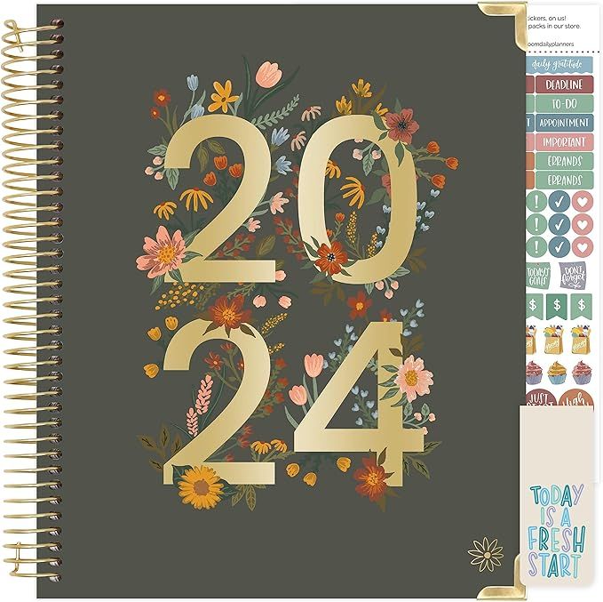 bloom daily planners 2024 Hardcover Calendar Year Goal & Vision Planner (January 2024 - December ... | Amazon (US)